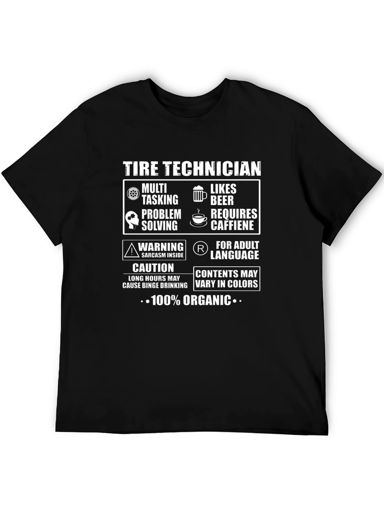 Tire Technician 100% Organic T-Shirt