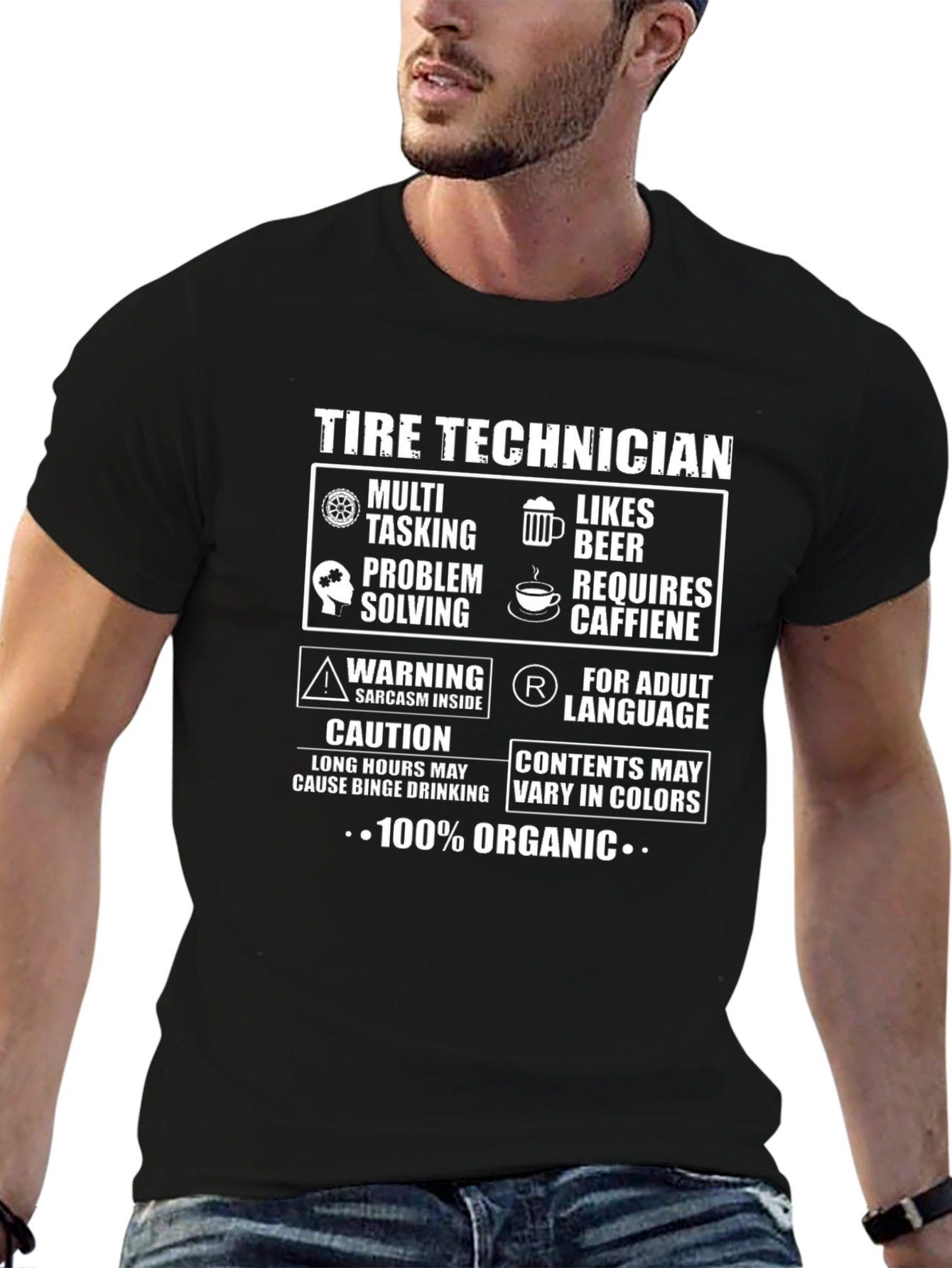 Tire Technician 100% Organic T-Shirt