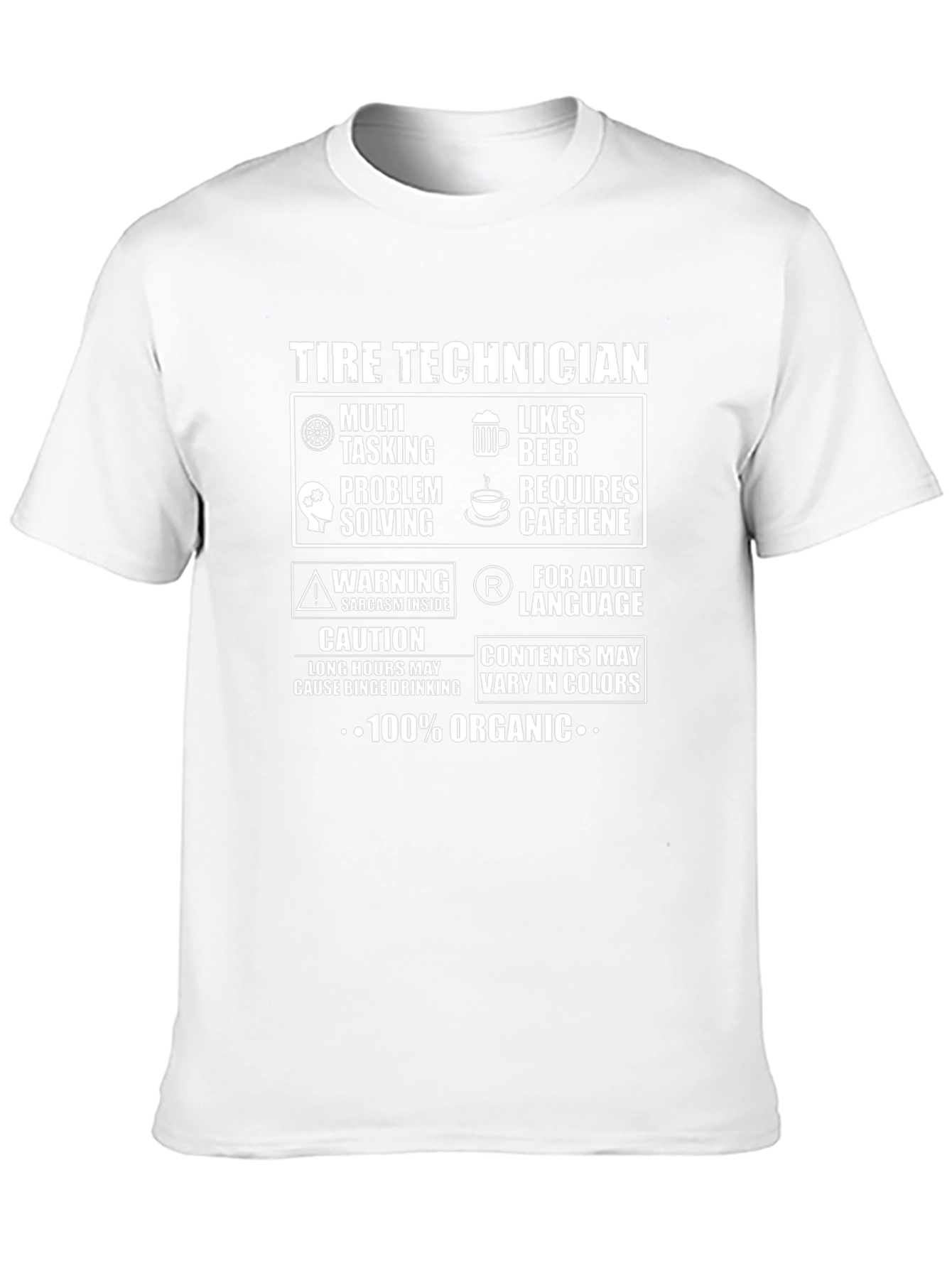 Tire Technician 100% Organic T-Shirt