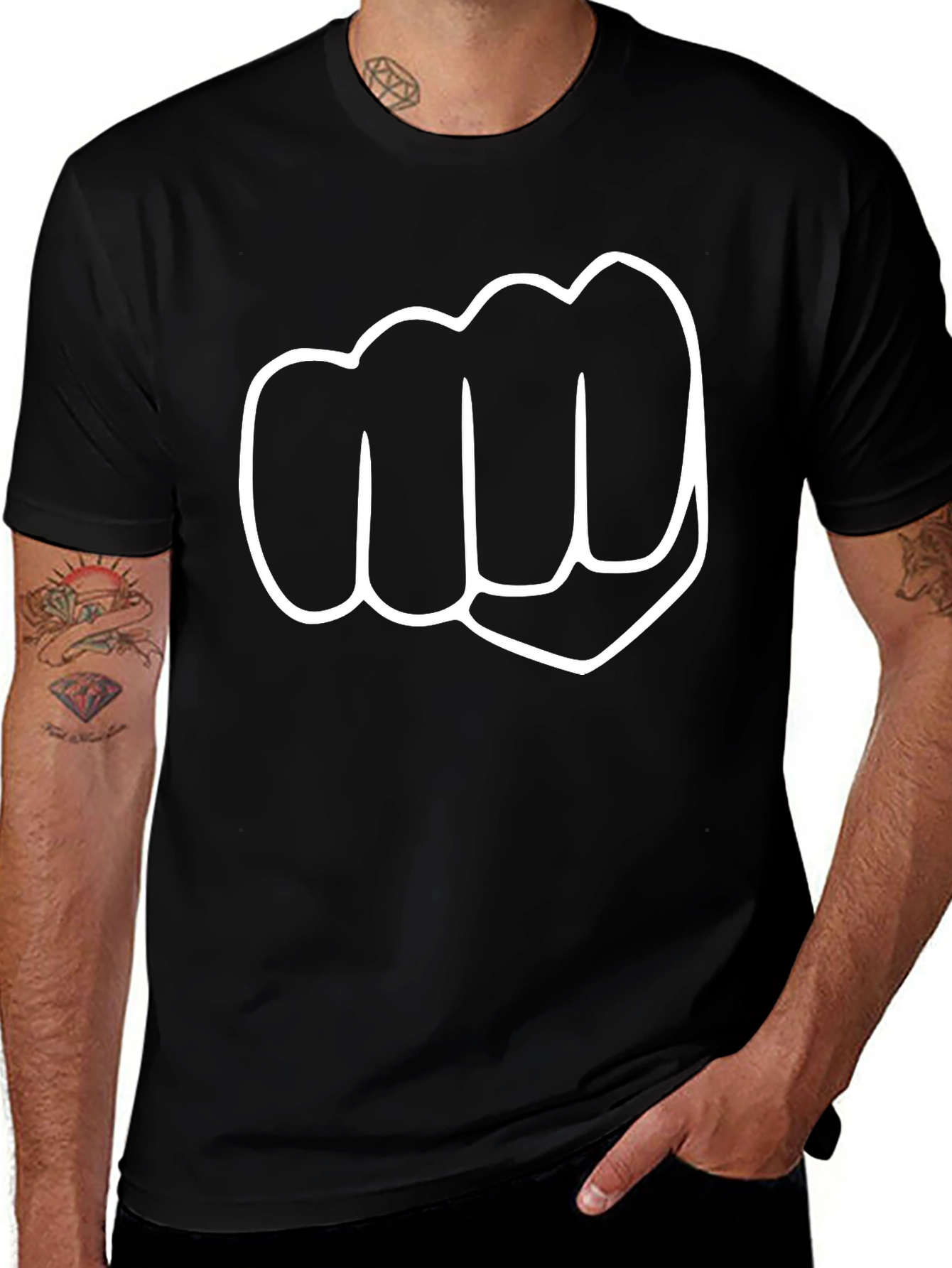 Fist Graphic Black T-Shirt