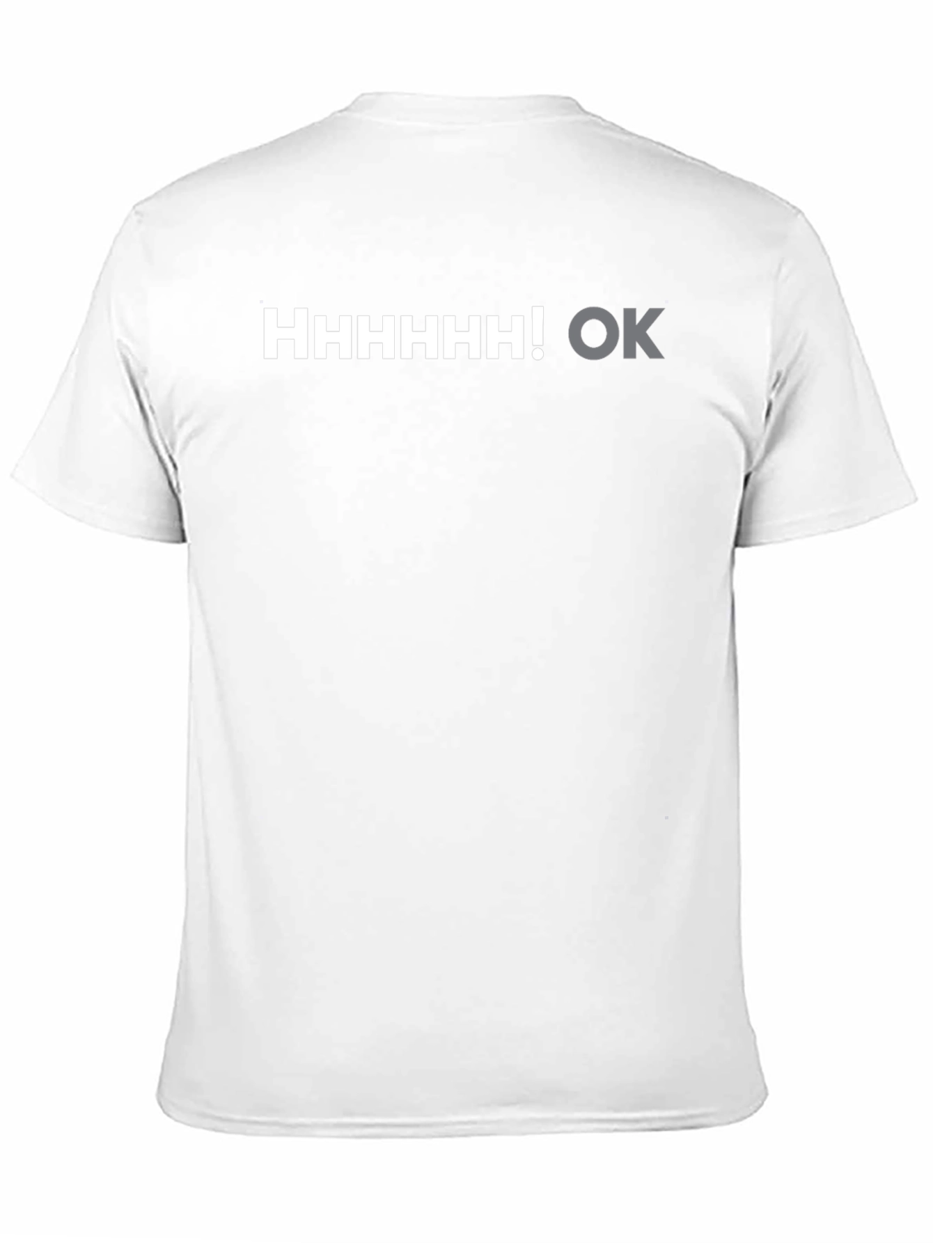 Humorous HHHHHHH! OK Graphic Tee - Black