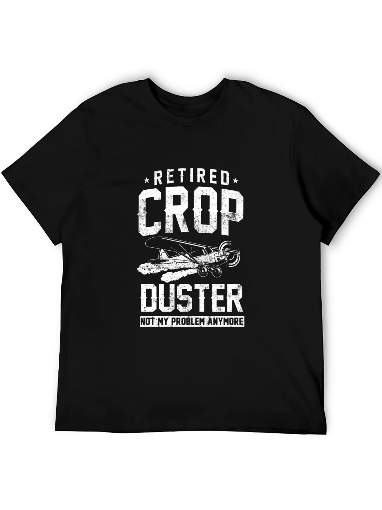 Retired Crop Duster T-Shirt - Funny Aviation Tee