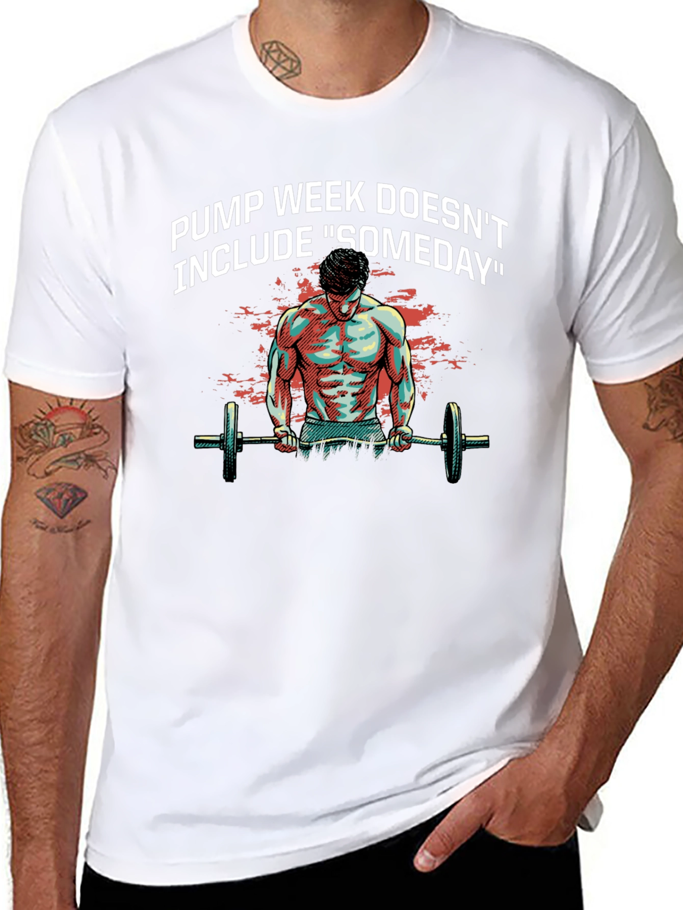 Pump Week Graphic T-Shirt - Workout Motivation