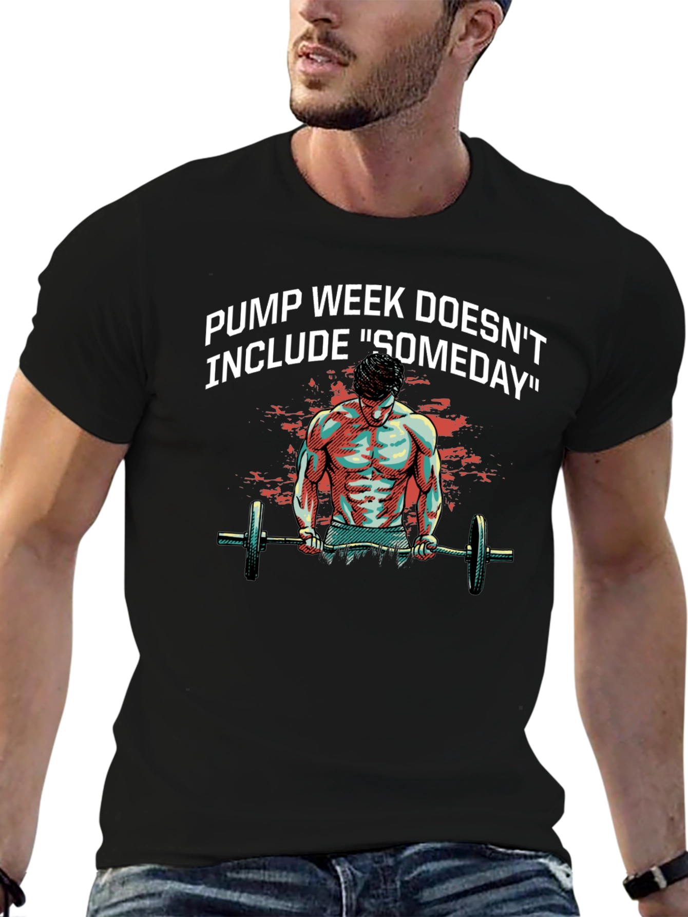 Pump Week Graphic T-Shirt - Workout Motivation