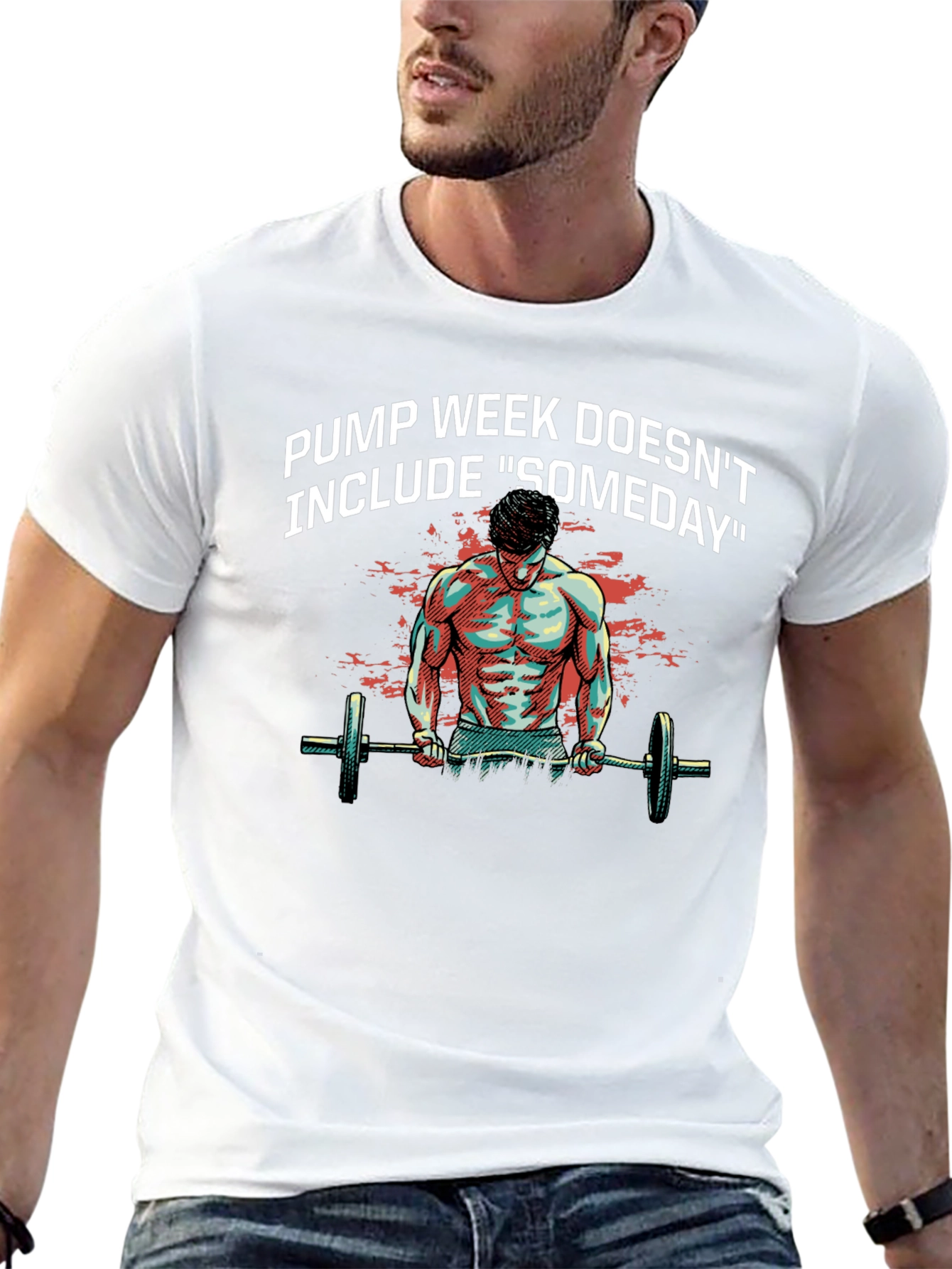 Pump Week Graphic T-Shirt - Workout Motivation