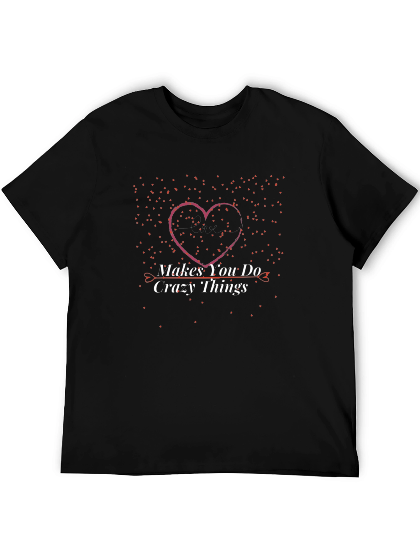 Crazy Things Heart Graphic Tee - Soft Cotton Blend