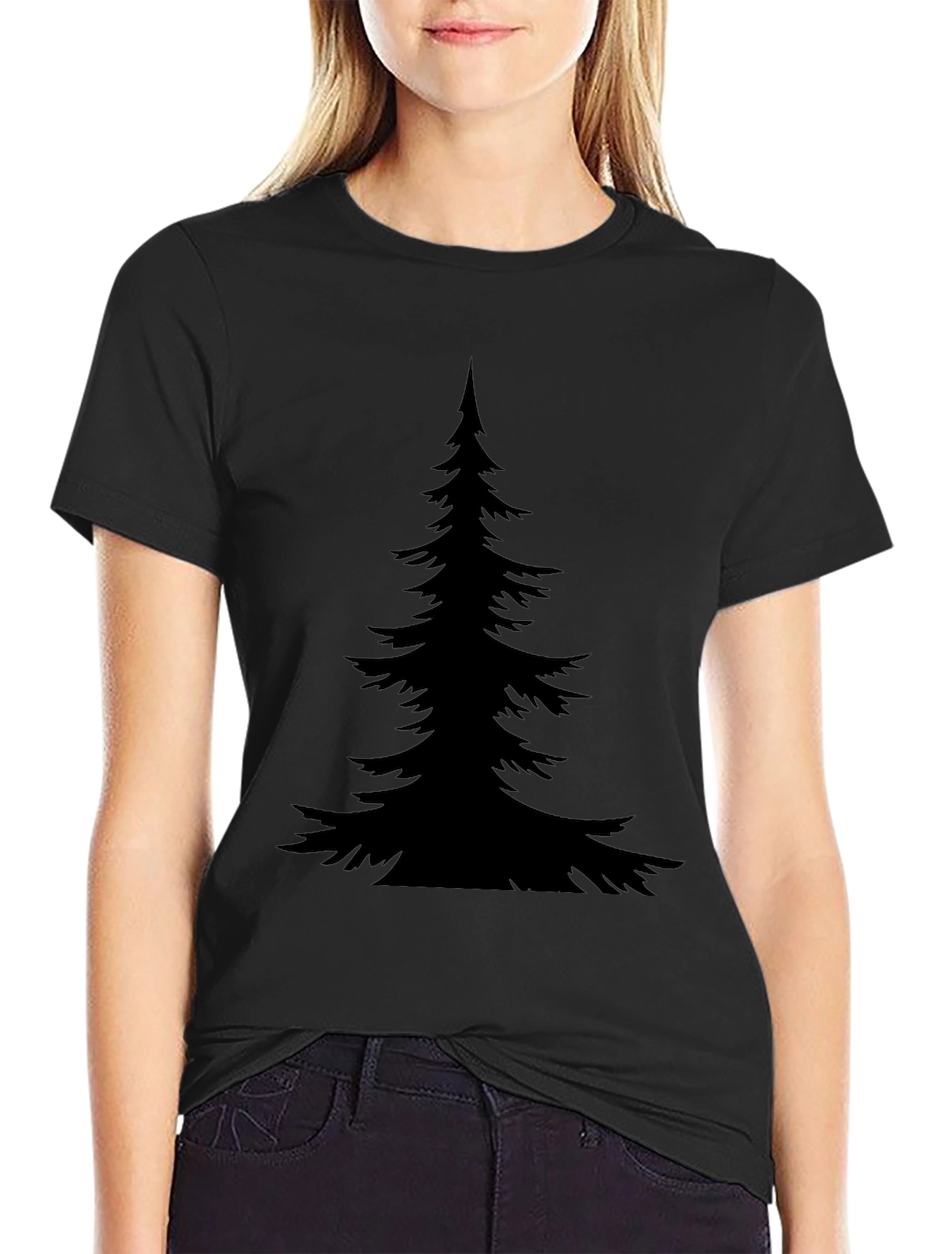 Black Tree Graphic Tee - Mens Casual Shirt