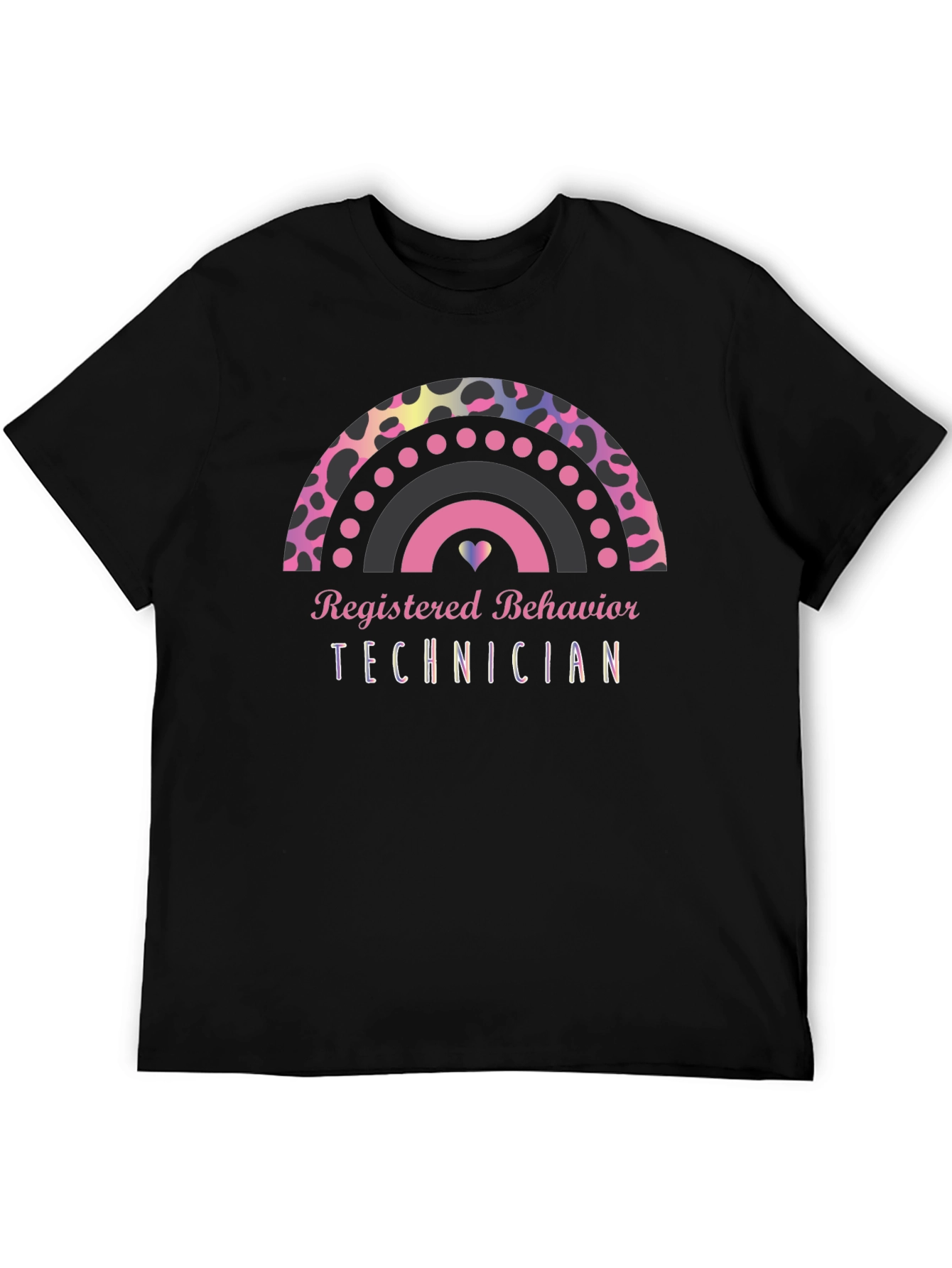 Registered Behavior Technician Rainbow Graphic Tee