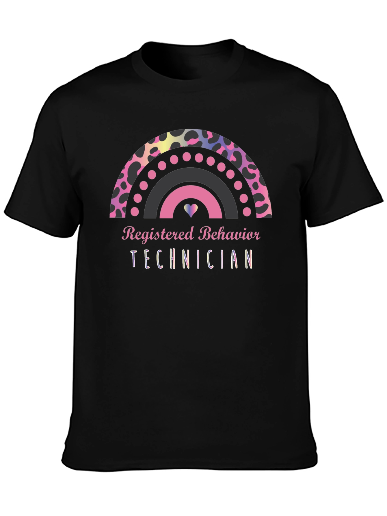 Registered Behavior Technician Rainbow Graphic Tee