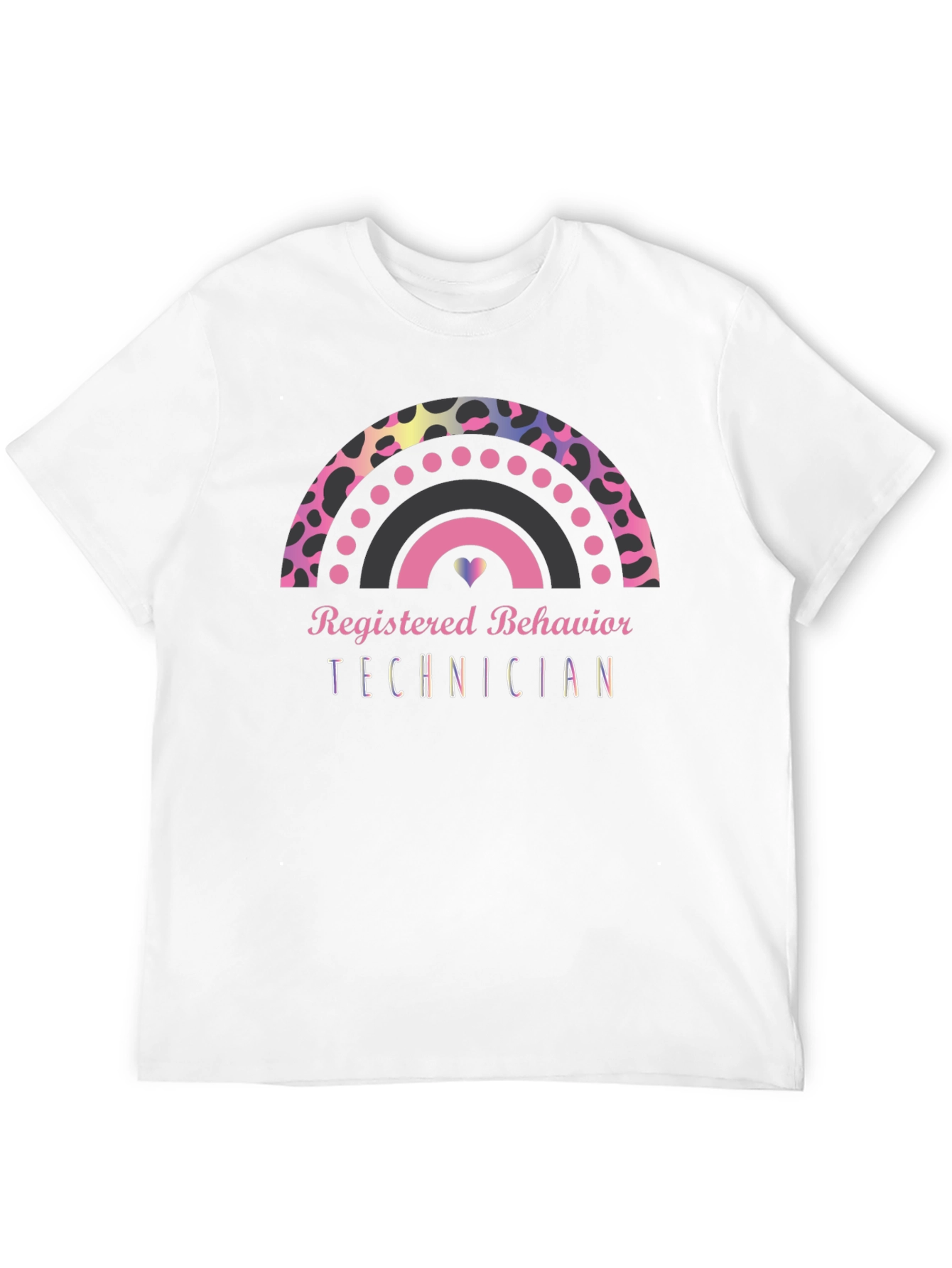Registered Behavior Technician Rainbow Graphic Tee