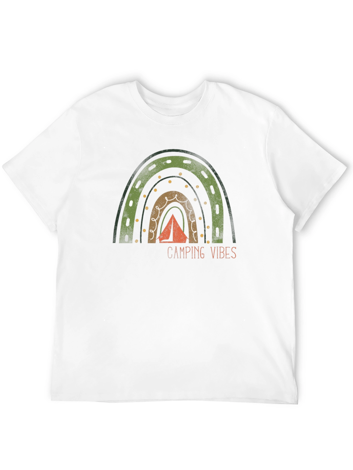 Camping Vibes Rainbow Graphic Tee