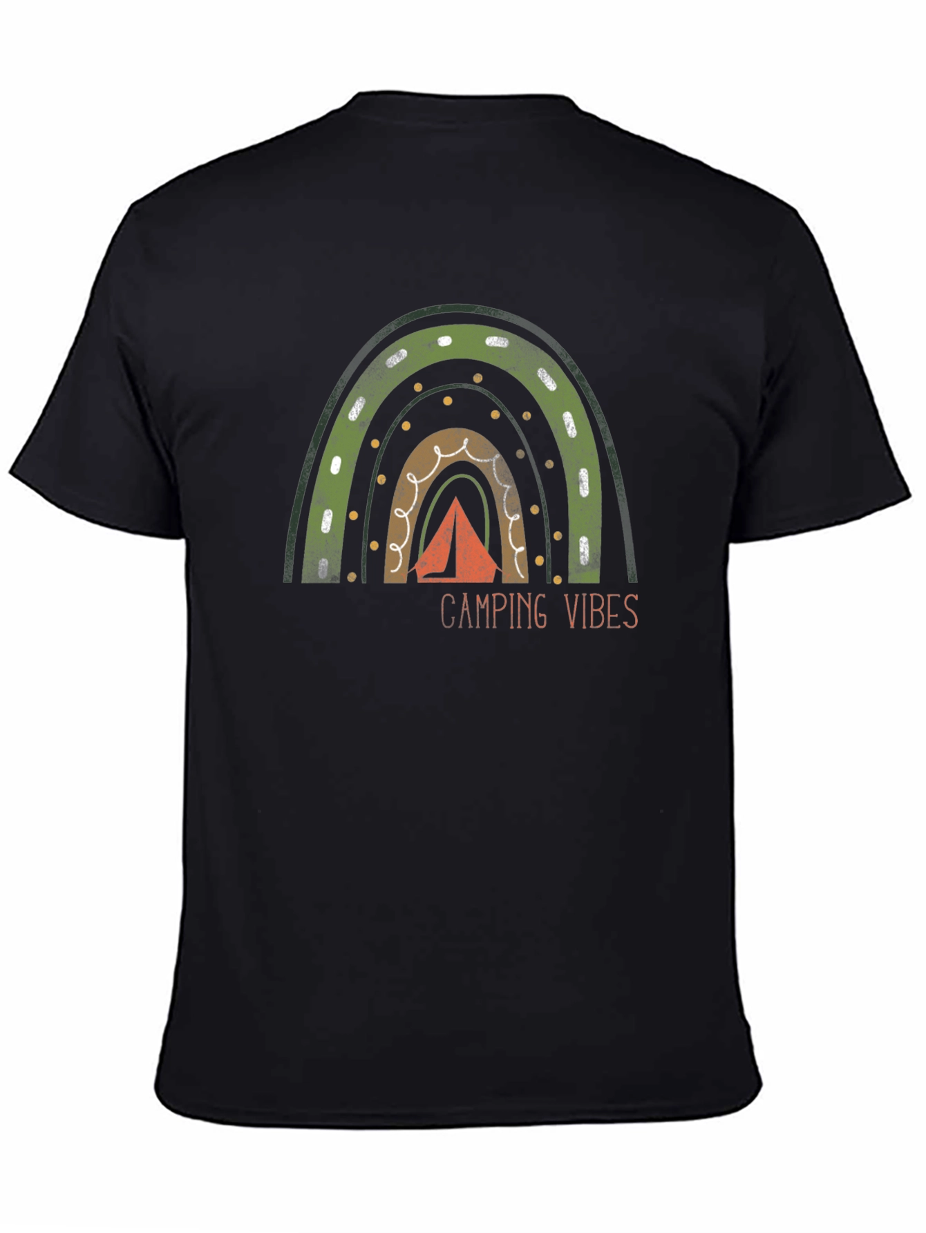 Camping Vibes Rainbow Graphic Tee