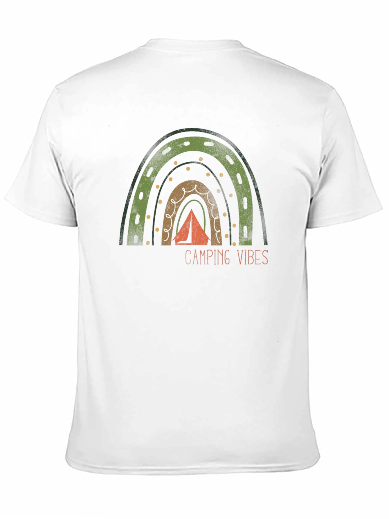 Camping Vibes Rainbow Graphic Tee
