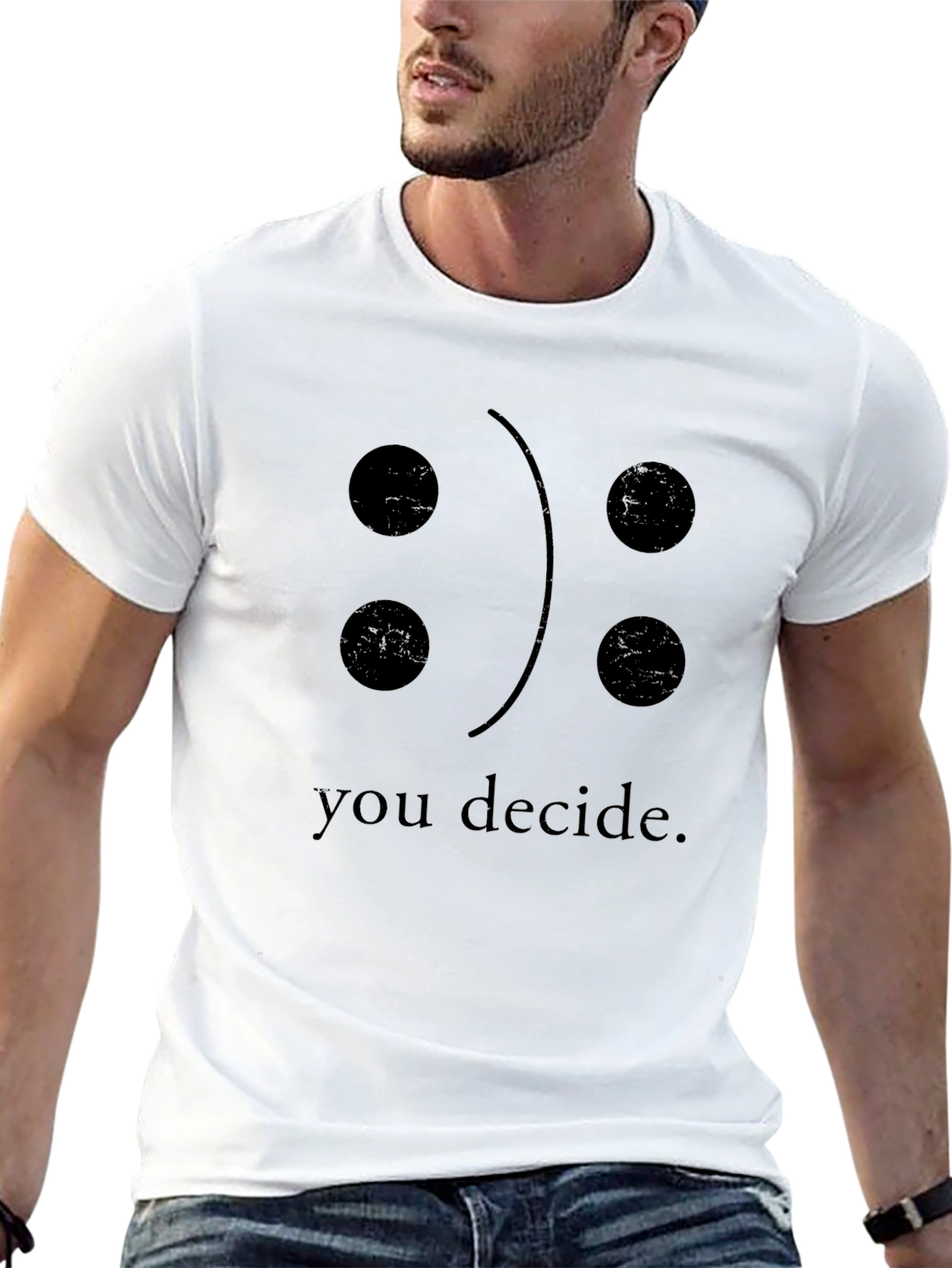 You Decide T-Shirt - Funny Emoticon Tee