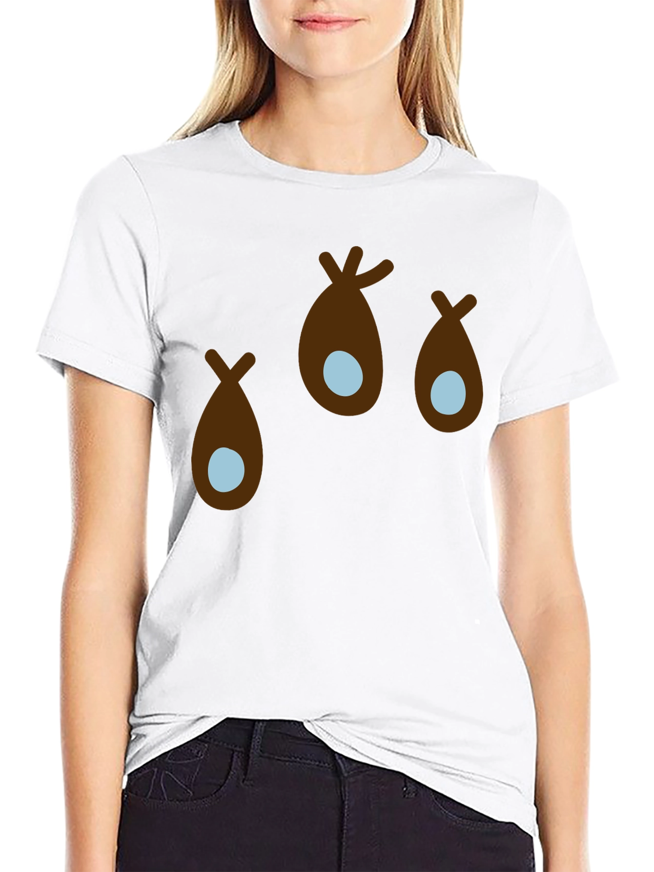 Brown Seed Pods T-Shirt - Black Tee