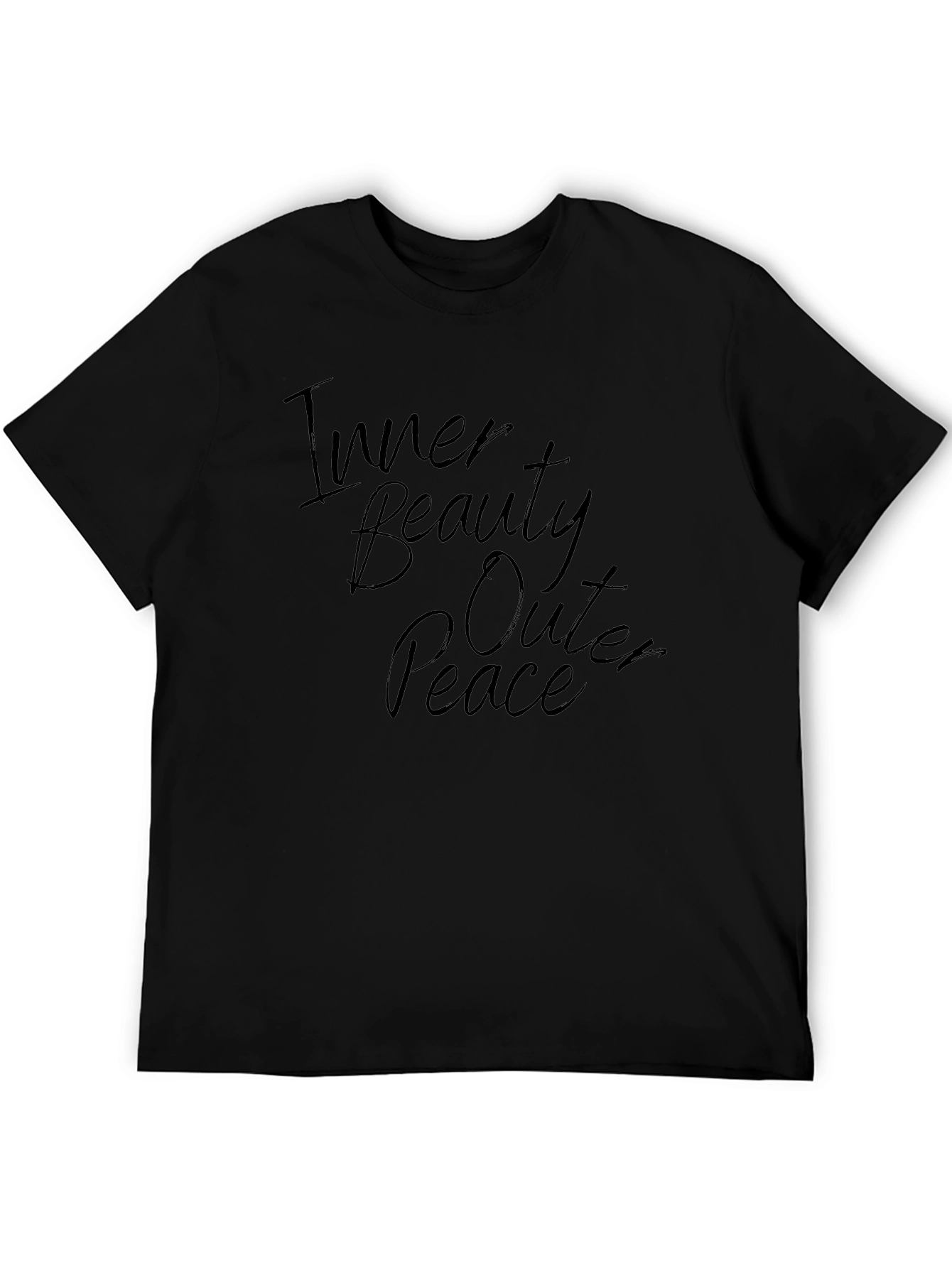 Inner Beauty Outer Peace Black Graphic Tee