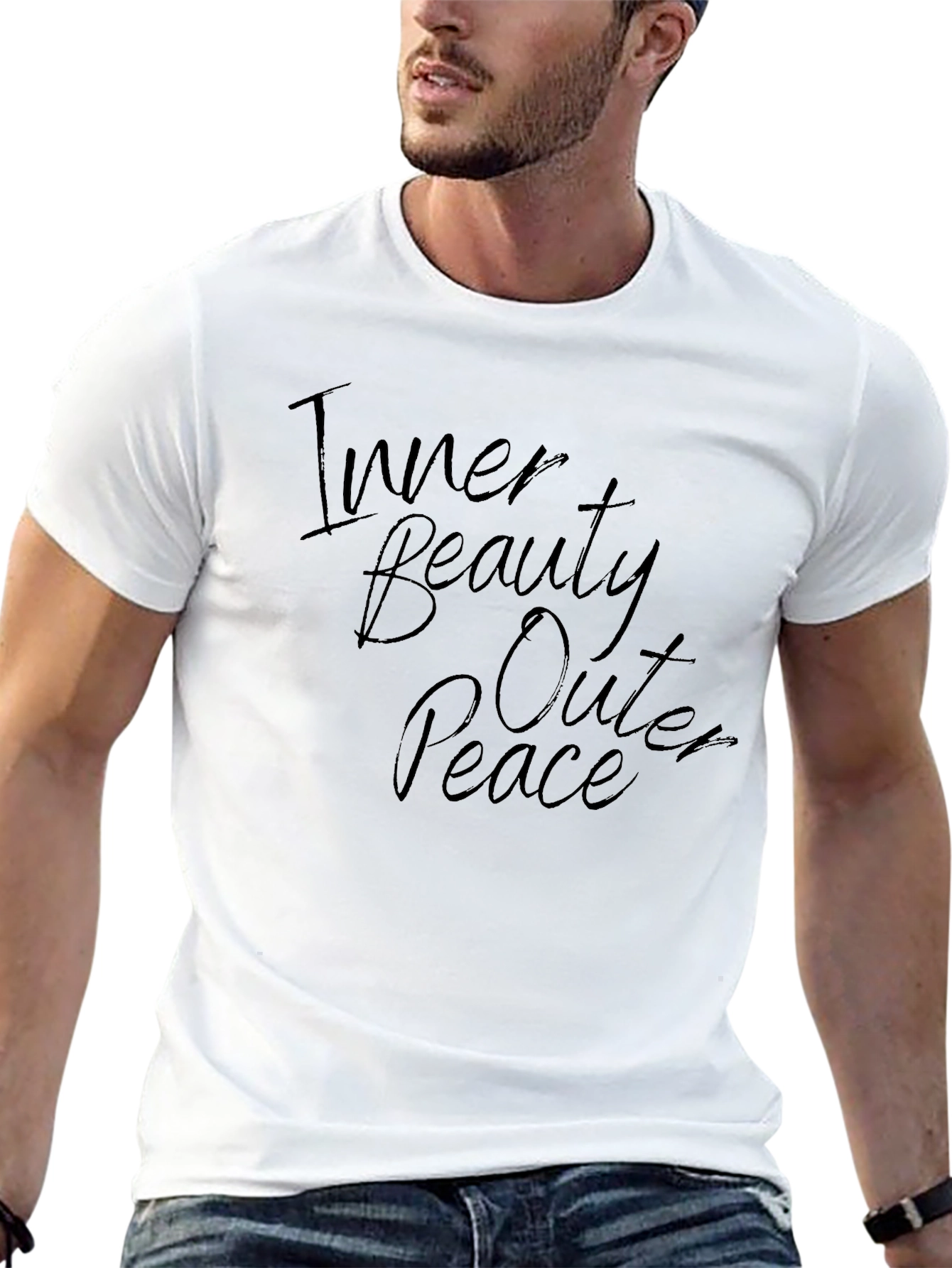 Inner Beauty Outer Peace Black Graphic Tee