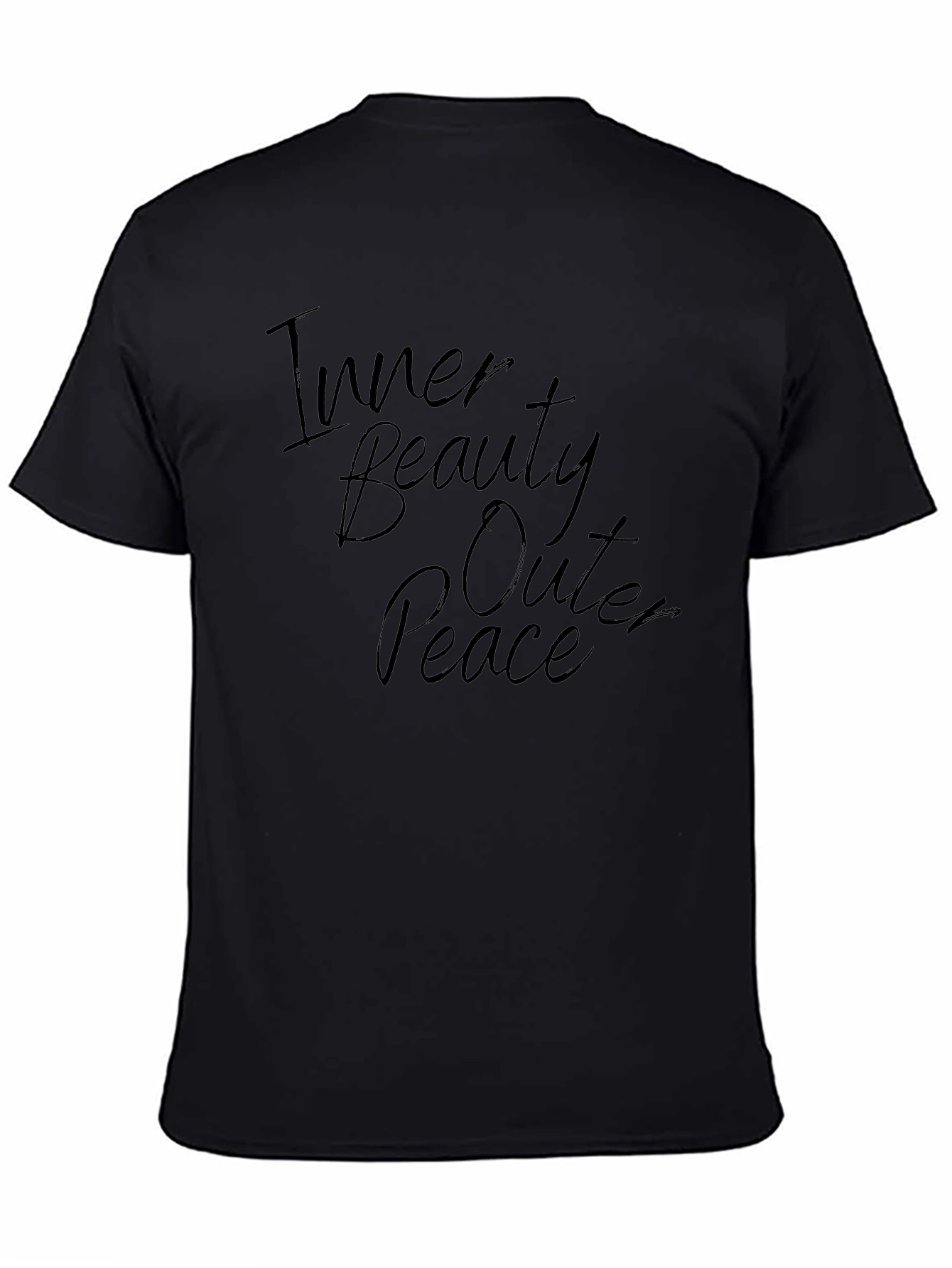 Inner Beauty Outer Peace Black Graphic Tee