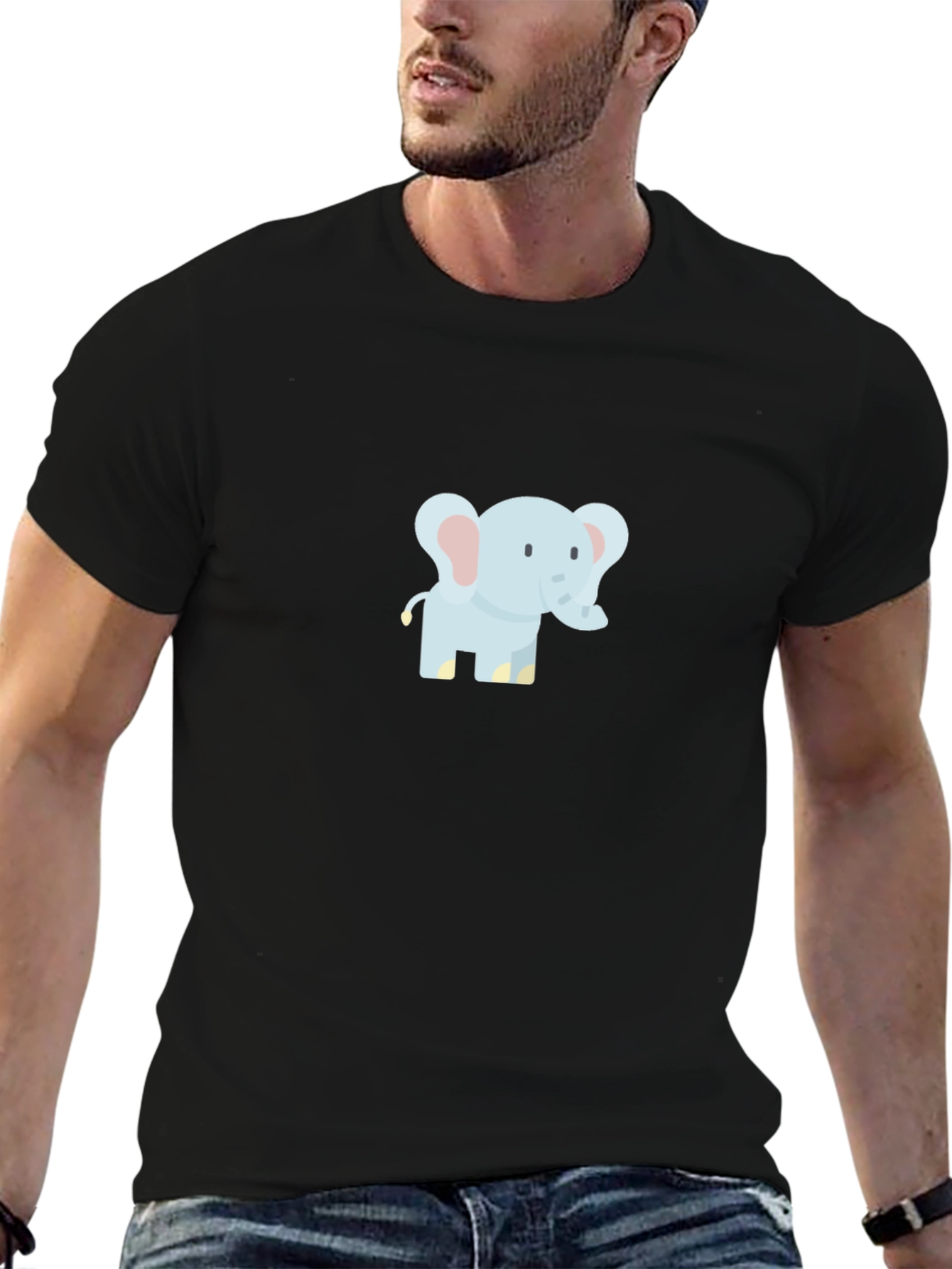 Cute Elephant Graphic T-Shirt