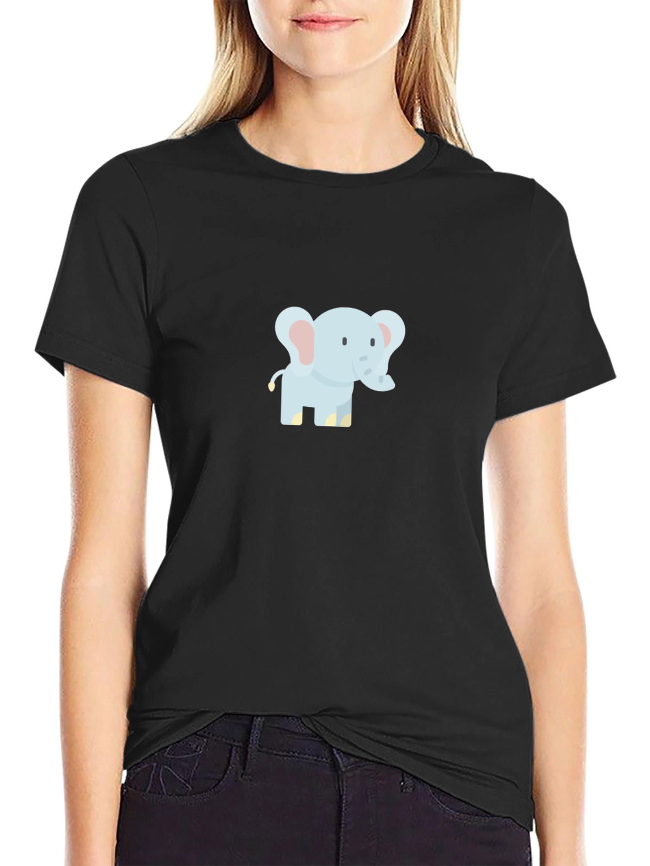 Cute Elephant Graphic T-Shirt