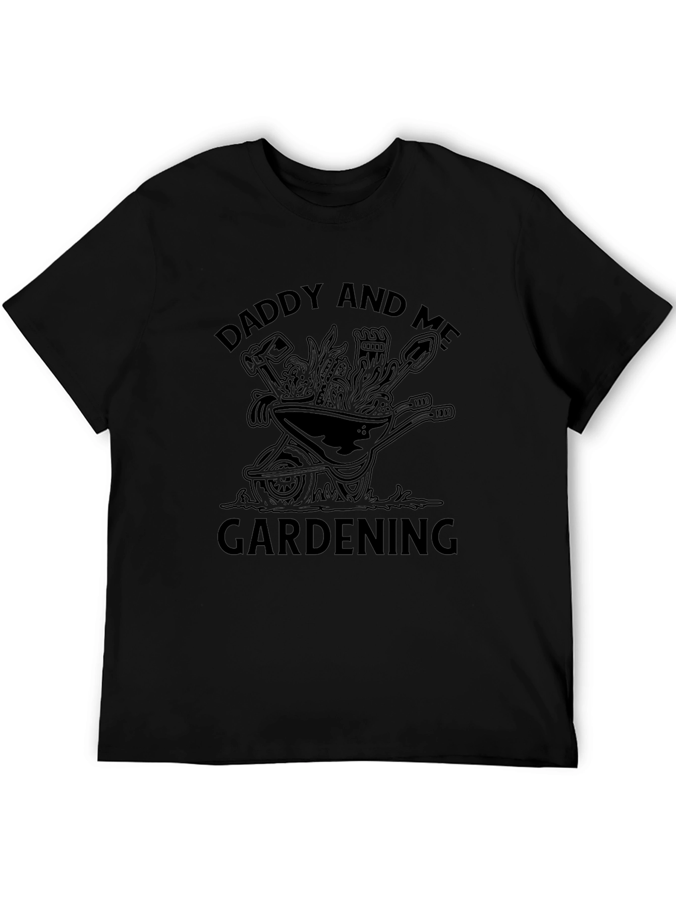 Daddy and Me Gardening Black T-Shirt