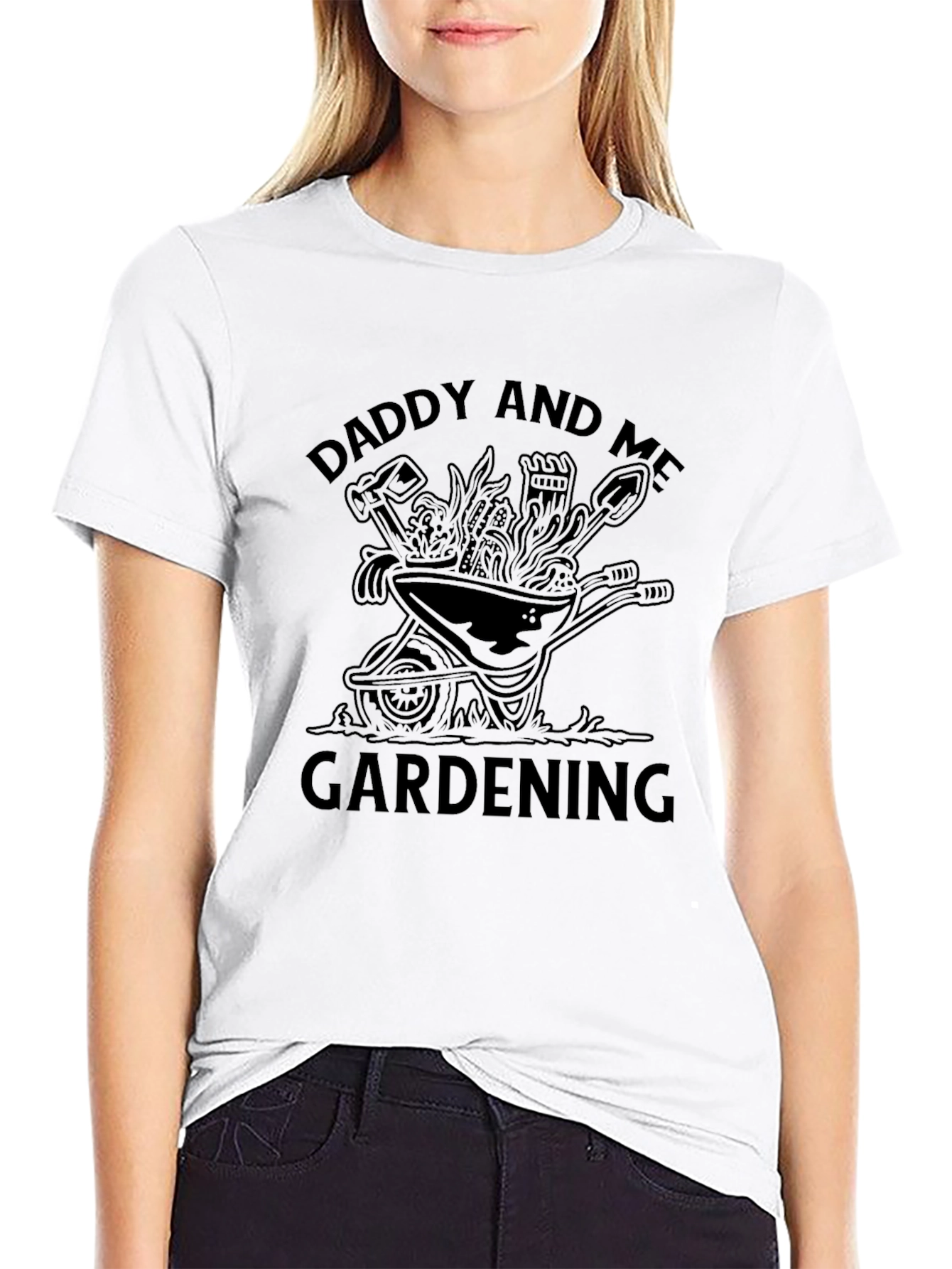 Daddy and Me Gardening Black T-Shirt