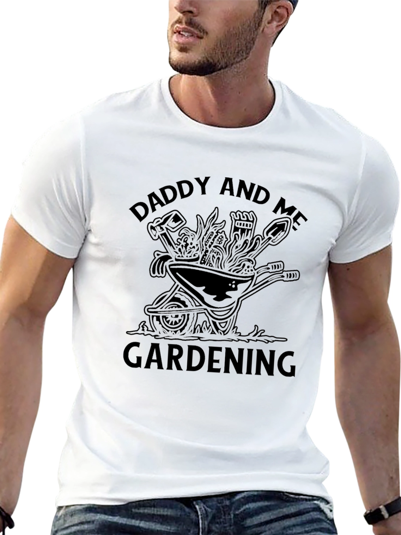 Daddy and Me Gardening Black T-Shirt