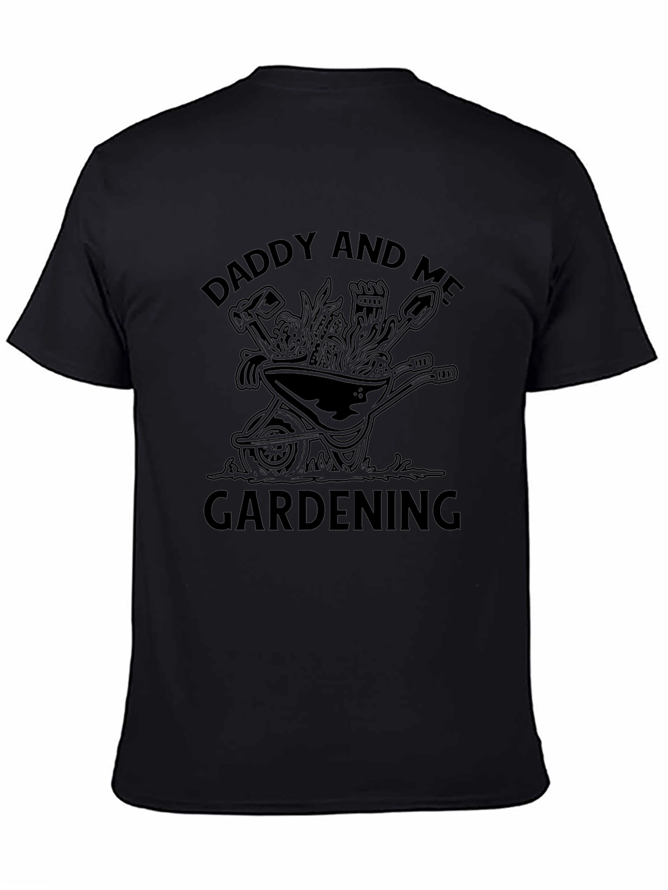 Daddy and Me Gardening Black T-Shirt