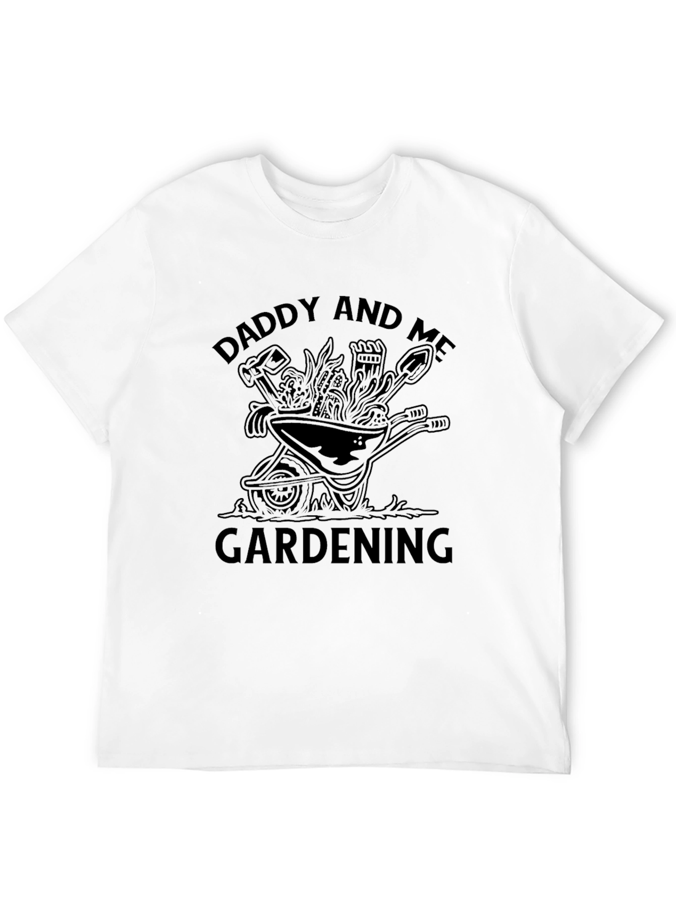 Daddy and Me Gardening Black T-Shirt