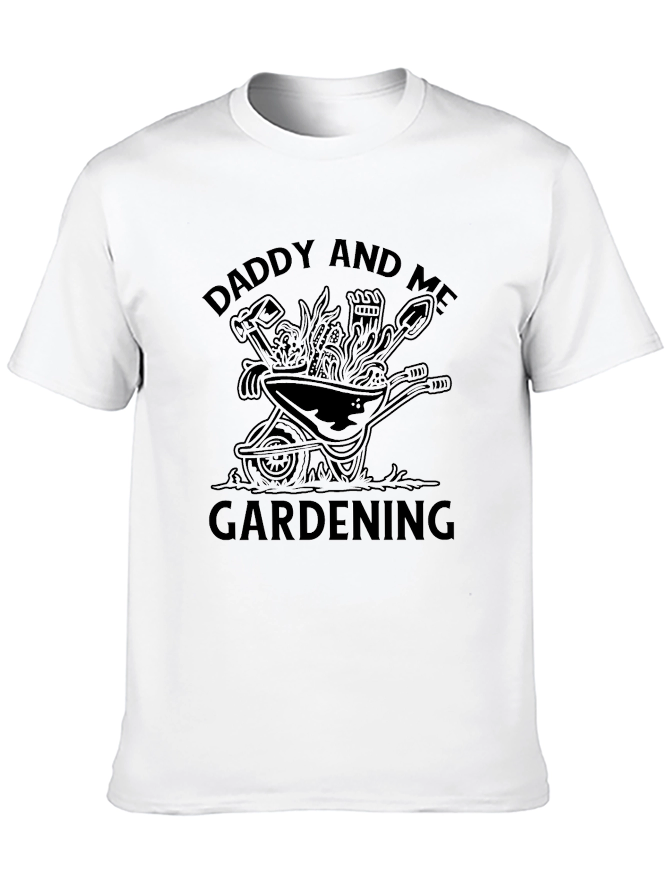 Daddy and Me Gardening Black T-Shirt