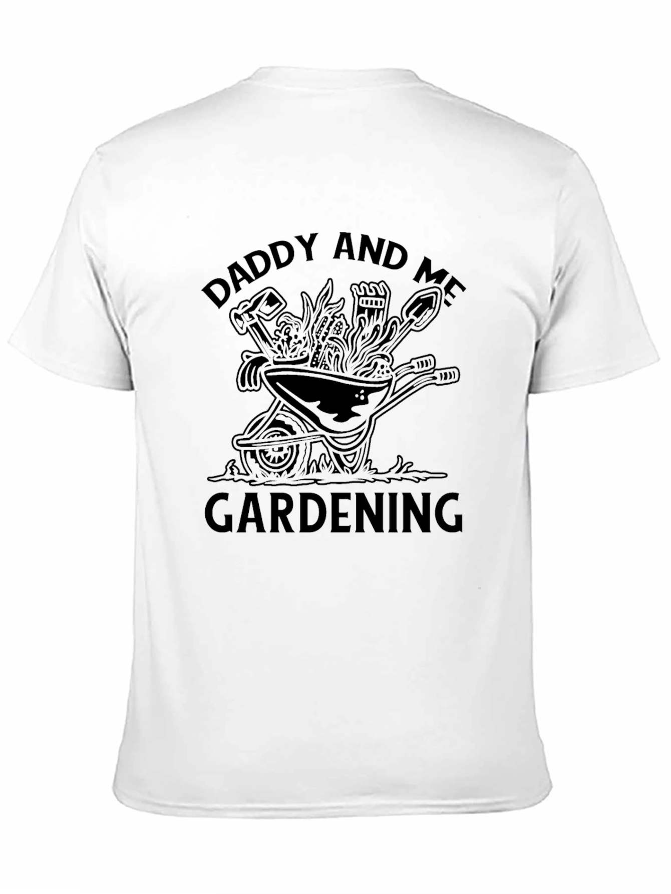 Daddy and Me Gardening Black T-Shirt