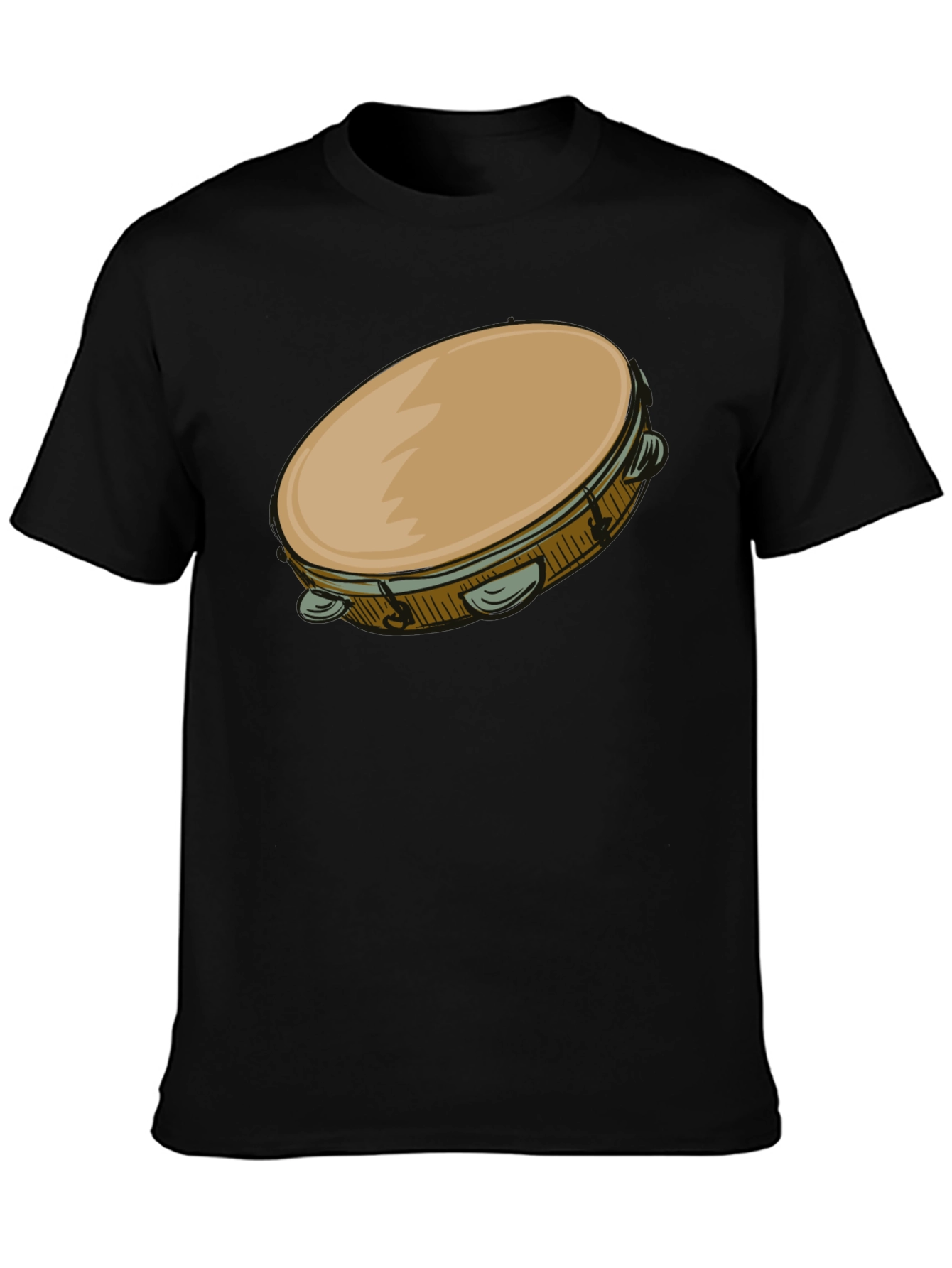 Tambourine Graphic T-Shirt - Music Lover Tee