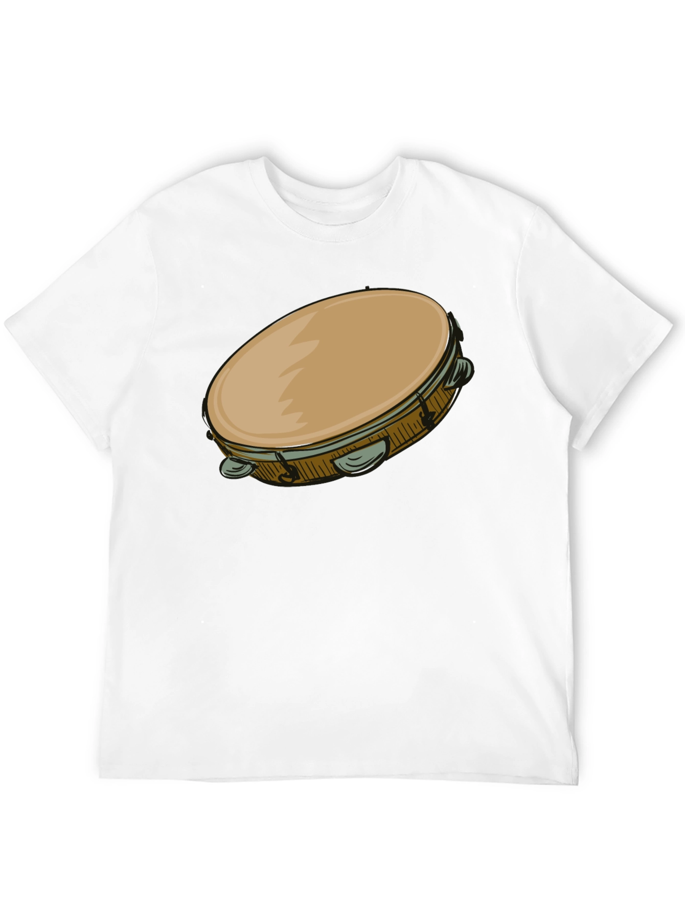 Tambourine Graphic T-Shirt - Music Lover Tee