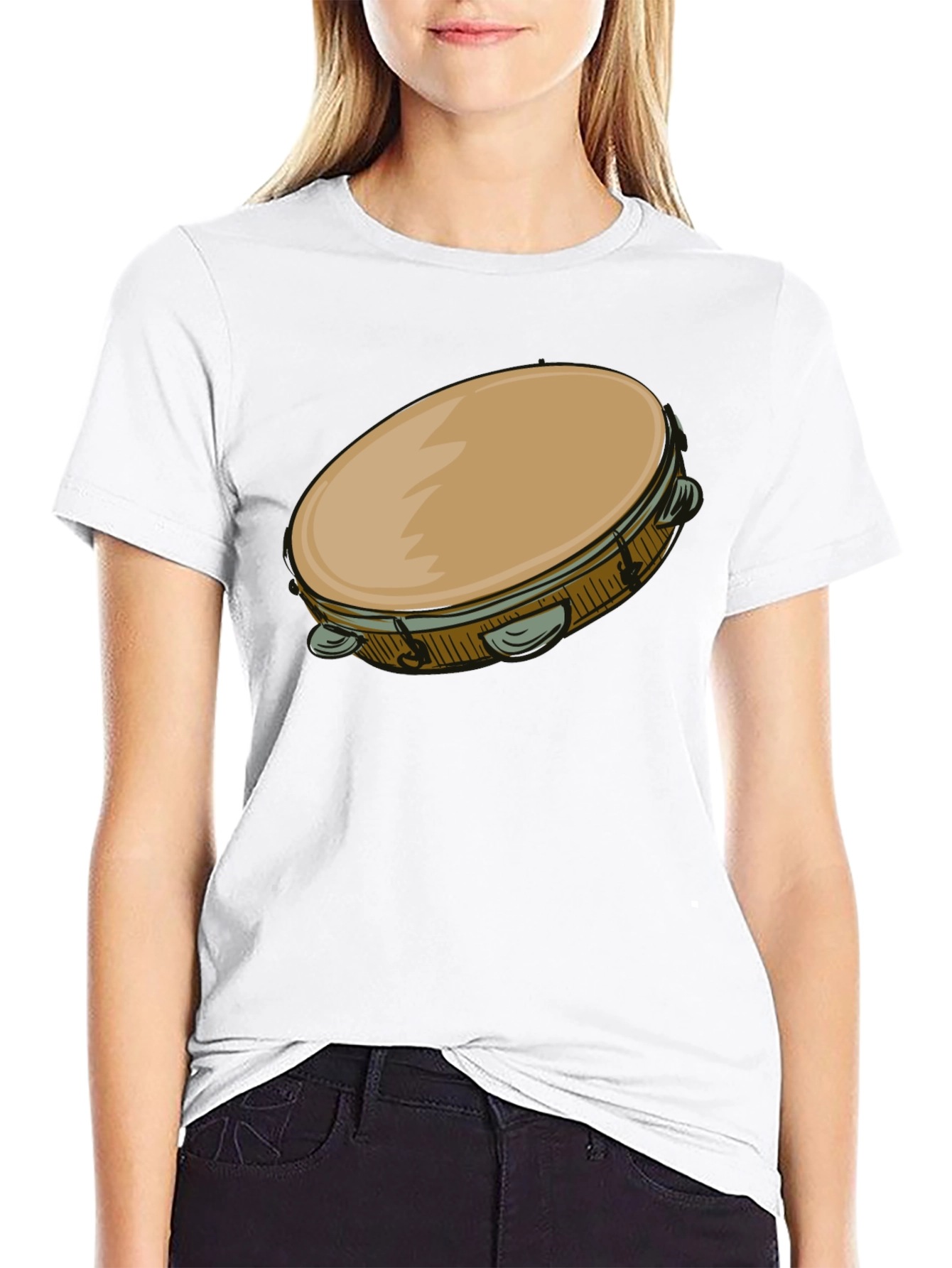 Tambourine Graphic T-Shirt - Music Lover Tee